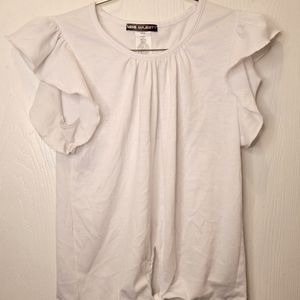 Miss Majesty White Scoopneck Top sz Medium